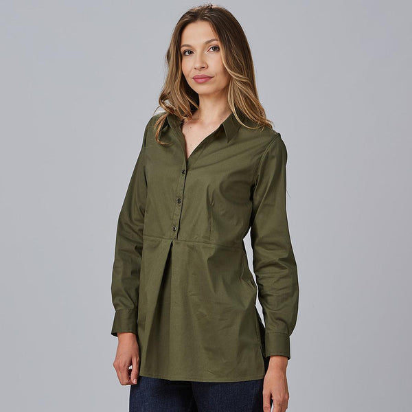 Camisa de Senhora LIVIA com Mangas Subíveis-RAG-Tailors-Fardas-e-Uniformes-Vestuario-Pro