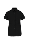 Camisa de Senhora Manga Curta com Stretch-Black-XS-RAG-Tailors-Fardas-e-Uniformes-Vestuario-Pro