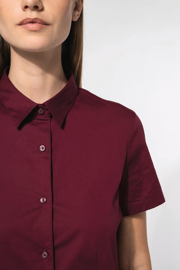 Camisa de Senhora Manga Curta com Stretch-RAG-Tailors-Fardas-e-Uniformes-Vestuario-Pro