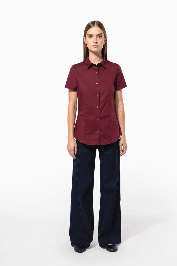 Camisa de Senhora Manga Curta com Stretch-RAG-Tailors-Fardas-e-Uniformes-Vestuario-Pro