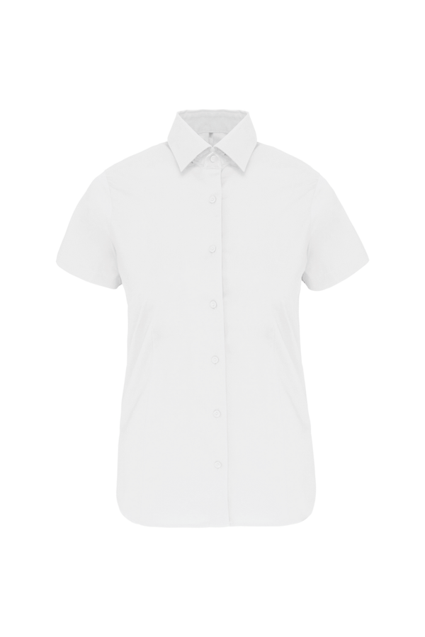 Camisa de Senhora Manga Curta com Stretch-White-XS-RAG-Tailors-Fardas-e-Uniformes-Vestuario-Pro