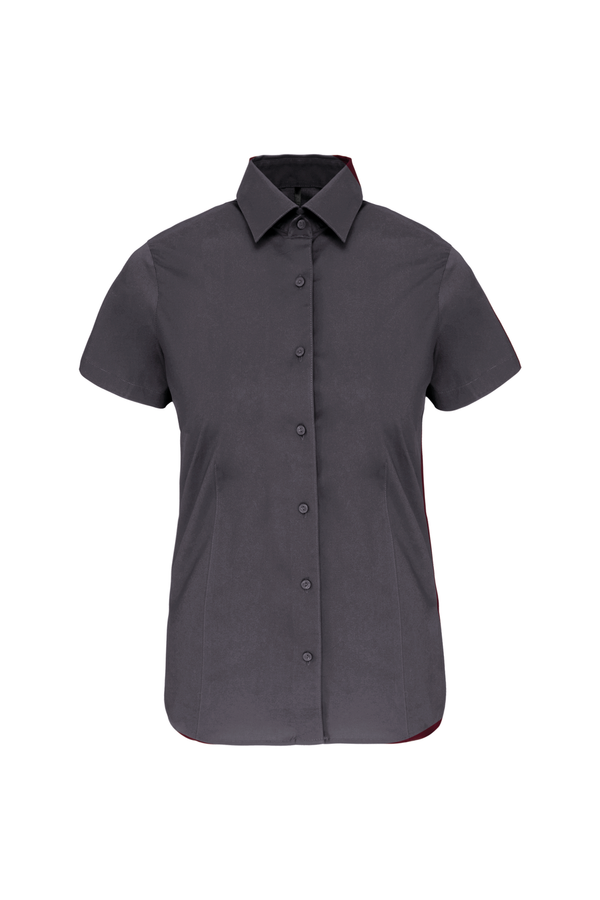Camisa de Senhora Manga Curta com Stretch-Zinc-XS-RAG-Tailors-Fardas-e-Uniformes-Vestuario-Pro