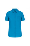 Camisa de Senhora Mariana Manga curta (1 de 2)-Bright Turquoise-XS-RAG-Tailors-Fardas-e-Uniformes-Vestuario-Pro