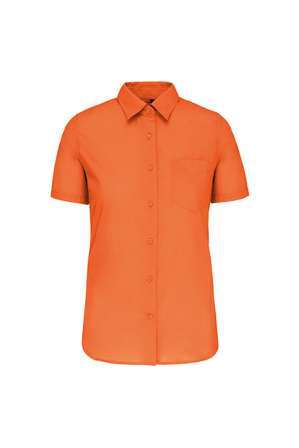 Camisa de Senhora Mariana Manga curta-Orange-XS-RAG-Tailors-Fardas-e-Uniformes-Vestuario-Pro