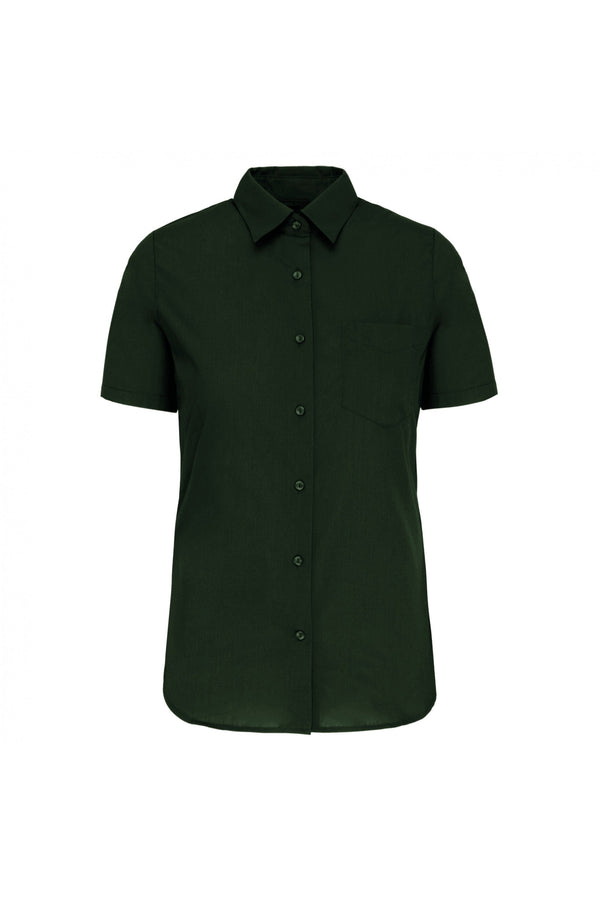 Camisa de Senhora Mariana Manga curta-Forest Green-XS-RAG-Tailors-Fardas-e-Uniformes-Vestuario-Pro