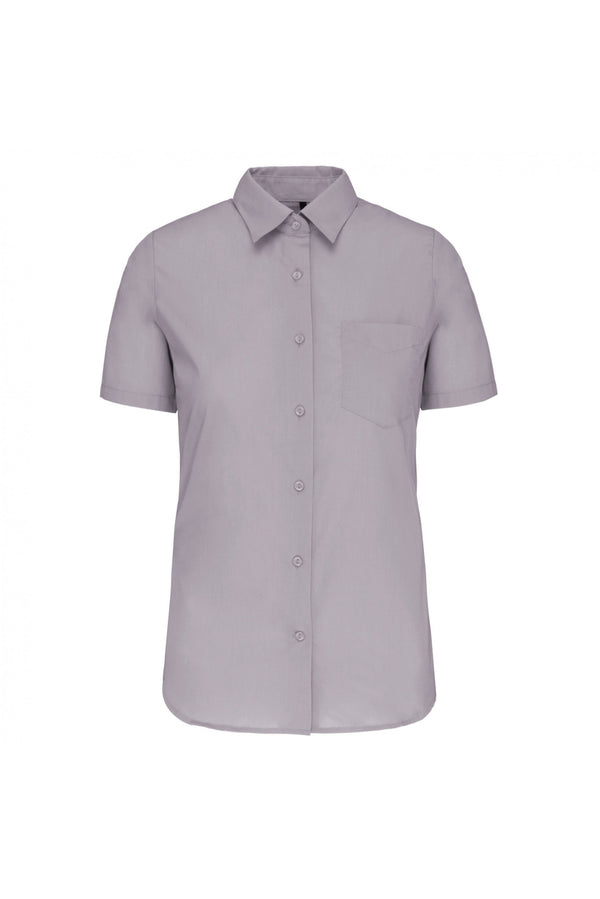 Camisa de Senhora Mariana Manga curta-Silver-XS-RAG-Tailors-Fardas-e-Uniformes-Vestuario-Pro
