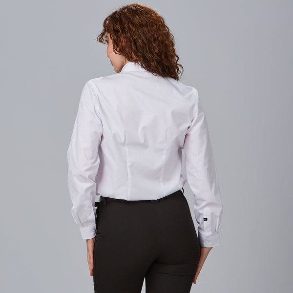 Camisa de Senhora Reedes em Elastano com Gola Mao e Manga Comprida-RAG-Tailors-Fardas-e-Uniformes-Vestuario-Pro