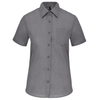 Camisa de Senhora de Manga Curta Tratamento Fácil-Cinzento Tempestade Mesclado-XS-RAG-Tailors-Fardas-e-Uniformes-Vestuario-Pro