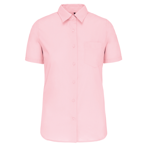 Camisa de Senhora de Manga Curta Tratamento Fácil-Rosa Pálido-XS-RAG-Tailors-Fardas-e-Uniformes-Vestuario-Pro