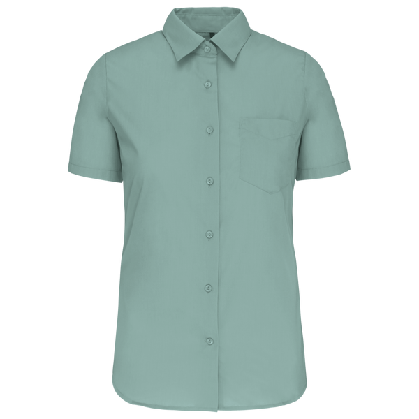 Camisa de Senhora de Manga Curta Tratamento Fácil-Sálvia-XS-RAG-Tailors-Fardas-e-Uniformes-Vestuario-Pro