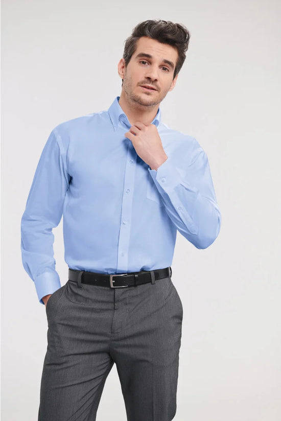 Camisa de homem de manga comprida - não precisa passar a ferro-RAG-Tailors-Fardas-e-Uniformes-Vestuario-Pro