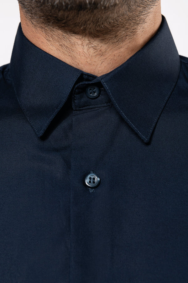 Camisa de homem em popeline de manga comprida-RAG-Tailors-Fardas-e-Uniformes-Vestuario-Pro