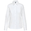 Camisa de senhora Grécia manga comprida em oxford de tratamento fácil.-Branco-XS-RAG-Tailors-Fardas-e-Uniformes-Vestuario-Pro