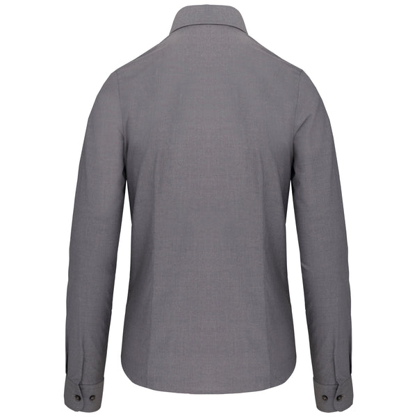 Camisa de senhora Grécia manga comprida em oxford de tratamento fácil.-RAG-Tailors-Fardas-e-Uniformes-Vestuario-Pro