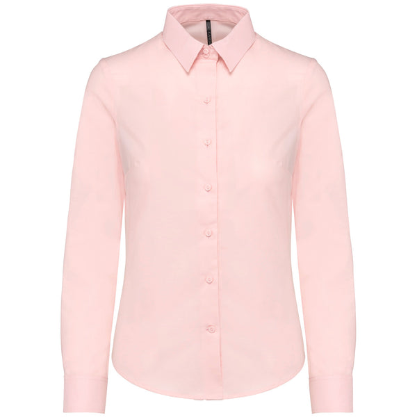Camisa de senhora Grécia manga comprida em oxford de tratamento fácil.-Rosa-XS-RAG-Tailors-Fardas-e-Uniformes-Vestuario-Pro