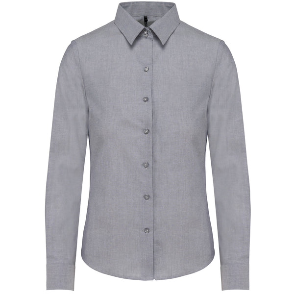 Camisa de senhora Grécia manga comprida em oxford de tratamento fácil.-Zinco-XS-RAG-Tailors-Fardas-e-Uniformes-Vestuario-Pro