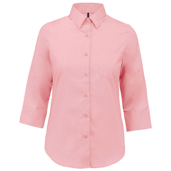 Camisa de senhora manga 3/4-Pale Pink-XS-RAG-Tailors-Fardas-e-Uniformes-Vestuario-Pro