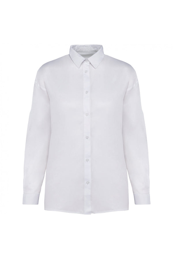 Camisa em Liocel Evasé-Branco-XS-RAG-Tailors-Fardas-e-Uniformes-Vestuario-Pro