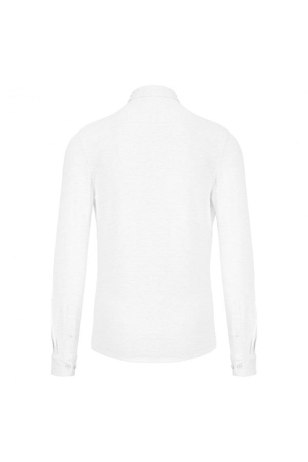 Camisa em malha piqué de manga comprida-RAG-Tailors-Fardas-e-Uniformes-Vestuario-Pro