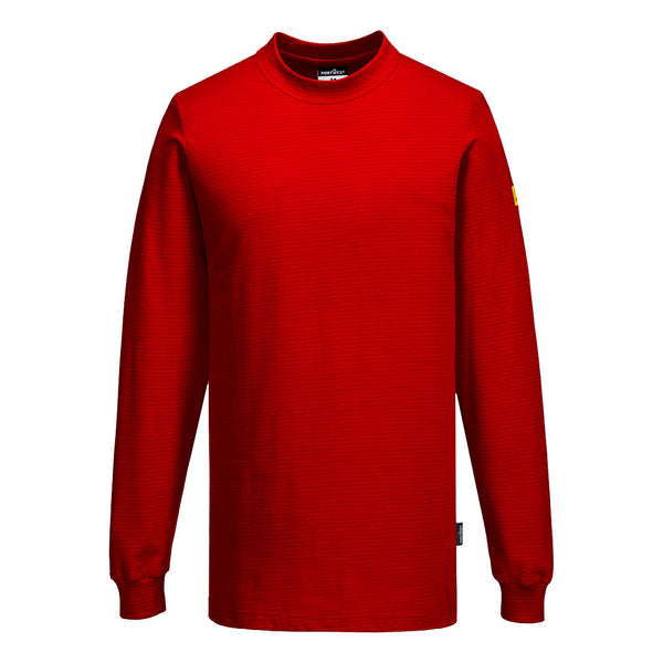 Camisa manga longa anti estática ESD-Vermelho profundo-S-RAG-Tailors-Fardas-e-Uniformes-Vestuario-Pro