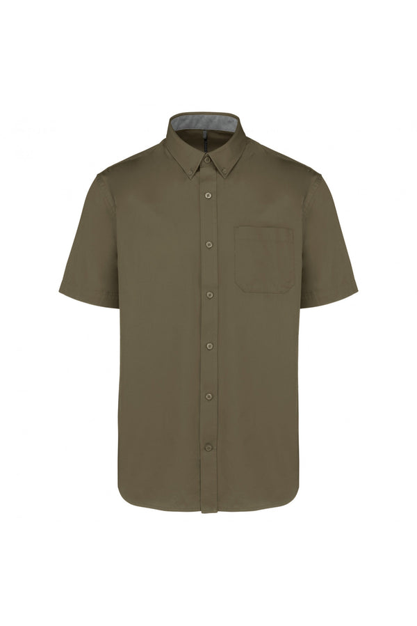 Camisa m\curta Berman-Kakhi Leve-XS-RAG-Tailors-Fardas-e-Uniformes-Vestuario-Pro