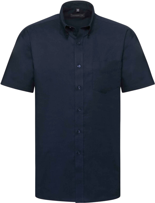 Camisa oxford de homem de manga curta-Preto-S-RAG-Tailors-Fardas-e-Uniformes-Vestuario-Pro