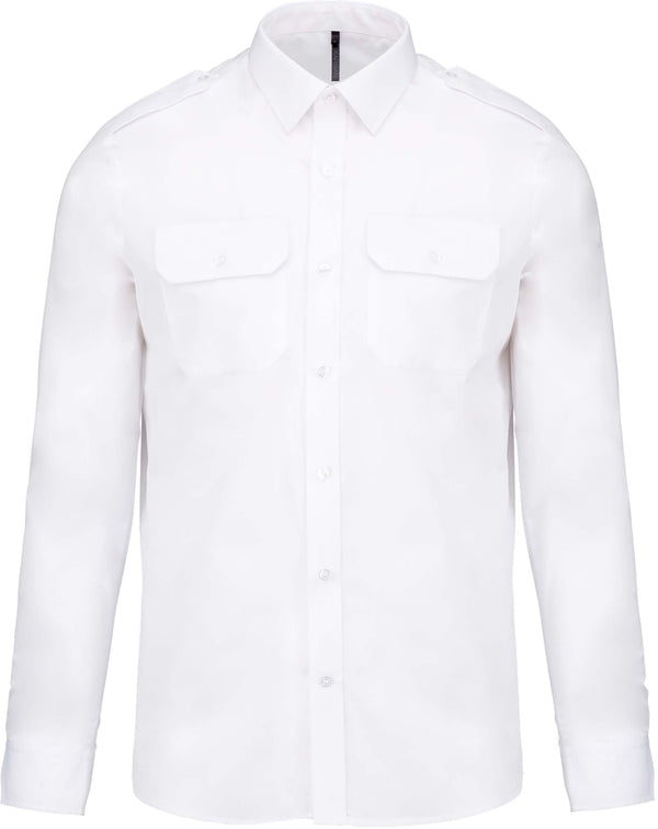 Camisa piloto de homem de manga comprida-RAG-Tailors-Fardas-e-Uniformes-Vestuario-Pro