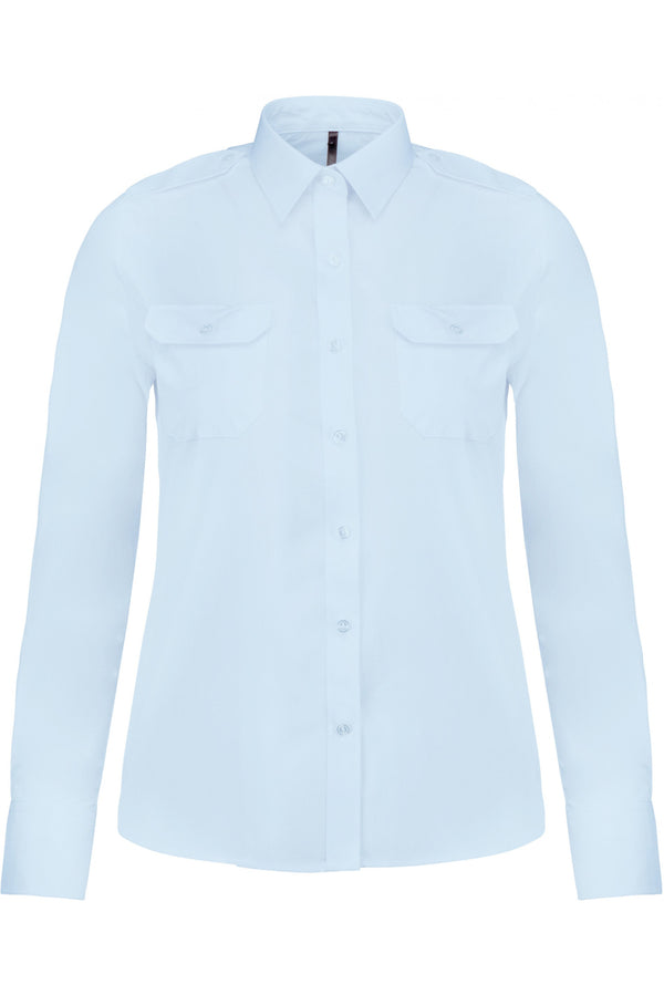 Camisa piloto de senhora de manga comprida-RAG-Tailors-Fardas-e-Uniformes-Vestuario-Pro
