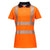 Camisa pólo Hi-Vis para mulher em algodão Comfort Pro S/S-Laranja/Preto-XS-RAG-Tailors-Fardas-e-Uniformes-Vestuario-Pro