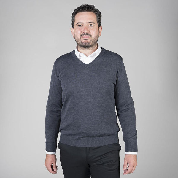 Camisola Malha Homem Leiria-Cinza-XS-RAG-Tailors-Fardas-e-Uniformes-Vestuario-Pro