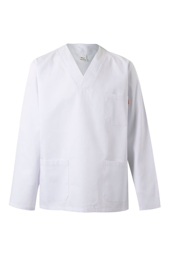 Camisola Pijama Gola Bico ML-Branco-XS-RAG-Tailors-Fardas-e-Uniformes-Vestuario-Pro
