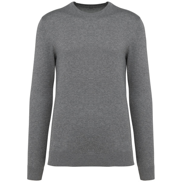 Camisola Supima® com decote redondo de homem-Grey Heather-S-RAG-Tailors-Fardas-e-Uniformes-Vestuario-Pro