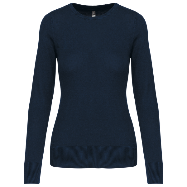 Camisola de Senhora Decote Redondo-Azul Marinho-XS-RAG-Tailors-Fardas-e-Uniformes-Vestuario-Pro