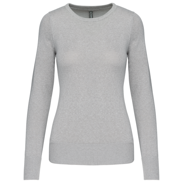 Camisola de Senhora Decote Redondo-Grey Melange-XS-RAG-Tailors-Fardas-e-Uniformes-Vestuario-Pro