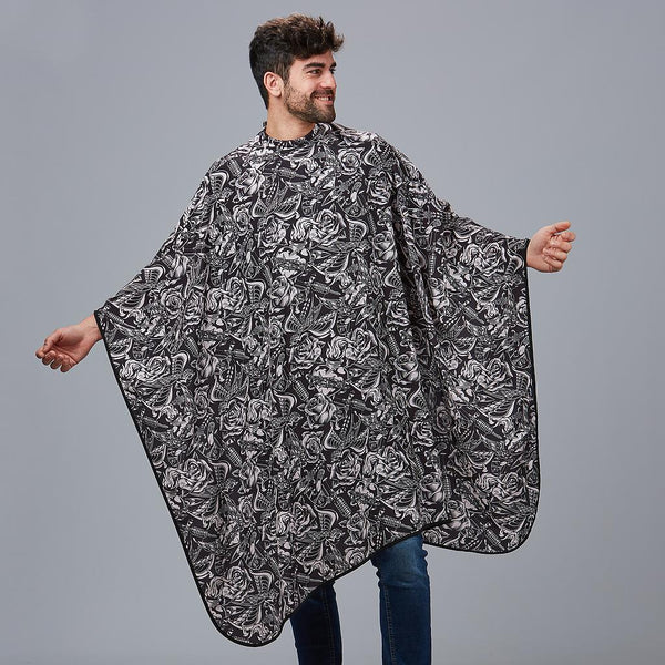 Capa Cabeleireiro Estampada-Espinhas-Único-RAG-Tailors-Fardas-e-Uniformes-Vestuario-Pro