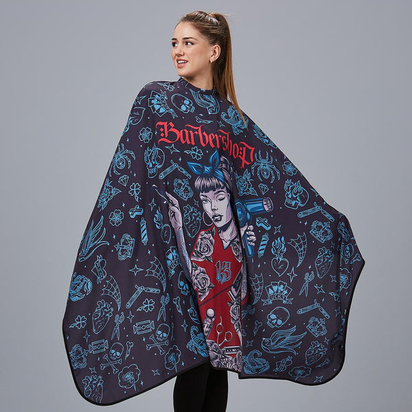 Capa Cabeleireiro Estampada-Mãe-Único-RAG-Tailors-Fardas-e-Uniformes-Vestuario-Pro