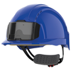 Capacete de Segurança com Porta-crachá Ventilado e Fecho de Cremalheira-Azul-Único-RAG-Tailors-Fardas-e-Uniformes-Vestuario-Pro