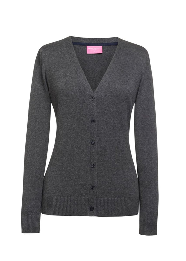 Cardigan Augusta com decote em V-Charcoal-XS (XSM)-RAG-Tailors-Fardas-e-Uniformes-Vestuario-Pro