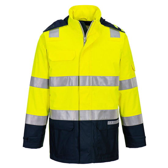 Casaco Bizflame Chuva + Hi-Vis Light Arc-Amarelo/Marinho-S-RAG-Tailors-Fardas-e-Uniformes-Vestuario-Pro