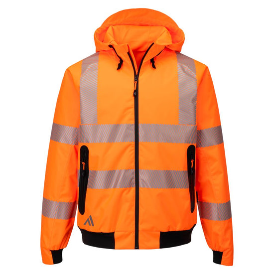 Casaco Bomber de Alta Visibilidade KX3 Sport Impermeável-Laranja-S-RAG-Tailors-Fardas-e-Uniformes-Vestuario-Pro