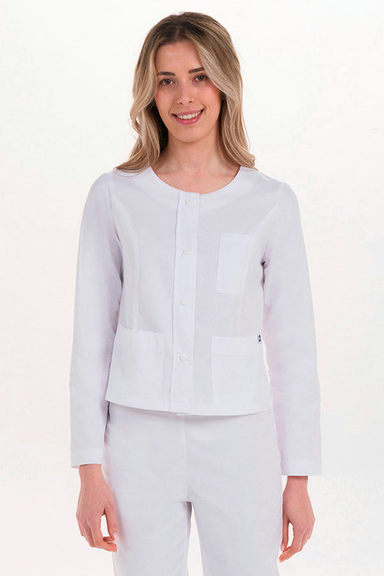 Casaco Curto de Trabalho Branco-Branco - 700-XS / (SP)-RAG-Tailors-Fardas-e-Uniformes-Vestuario-Pro