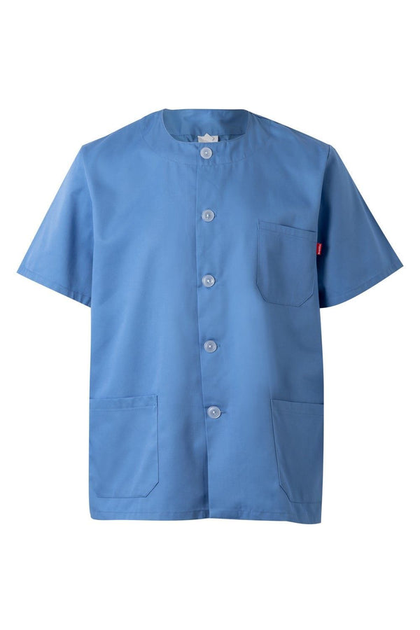 Casaco Estilo Pijama de Manga Curta-AZUL CELESTE - 05-XS-RAG-Tailors-Fardas-e-Uniformes-Vestuario-Pro