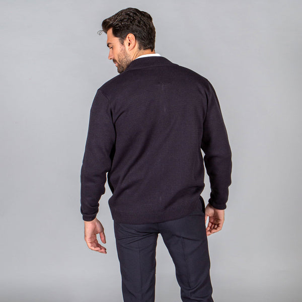 Casaco Homem Malha Grossa c\fecho Sesimbra-RAG-Tailors-Fardas-e-Uniformes-Vestuario-Pro