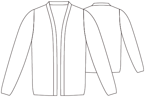 Casaco Malha Senhora s\botões Maia-RAG-Tailors-Fardas-e-Uniformes-Vestuario-Pro