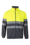 Casaco Polar Bicolor de Alta Visibilidade-CINZA/AMARELO FLUORESCENTE - 08/20-XS-RAG-Tailors-Fardas-e-Uniformes-Vestuario-Pro
