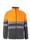 Casaco Polar Bicolor de Alta Visibilidade-CINZA/LARANJA FLUORESCENTE - 08/19-XS-RAG-Tailors-Fardas-e-Uniformes-Vestuario-Pro