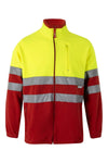 Casaco Polar Bicolor de Alta Visibilidade-VERMELHO/AMARELO FLUORESCENTE - 12/20-XS-RAG-Tailors-Fardas-e-Uniformes-Vestuario-Pro