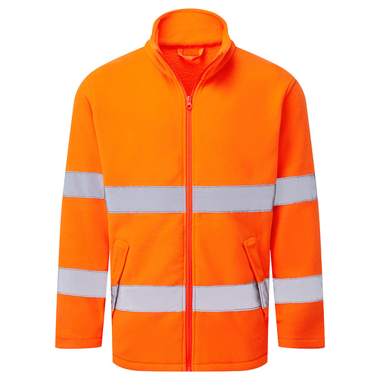 Casaco Polar Essential de Alta Visibilidade-Laranja-XS-RAG-Tailors-Fardas-e-Uniformes-Vestuario-Pro