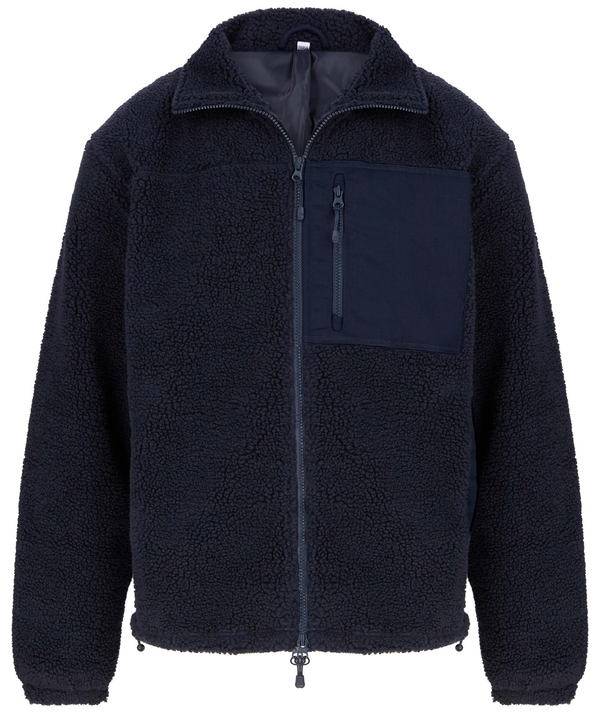 Casaco Polar Sherpa Reciclado Unissexo-Azul Marinho-S-RAG-Tailors-Fardas-e-Uniformes-Vestuario-Pro