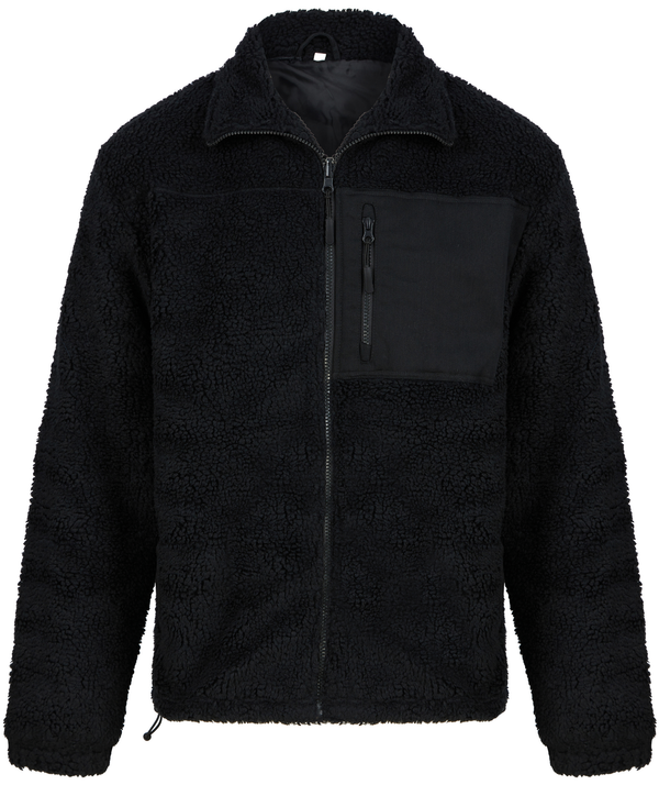 Casaco Polar Sherpa Reciclado Unissexo-Preto-S-RAG-Tailors-Fardas-e-Uniformes-Vestuario-Pro